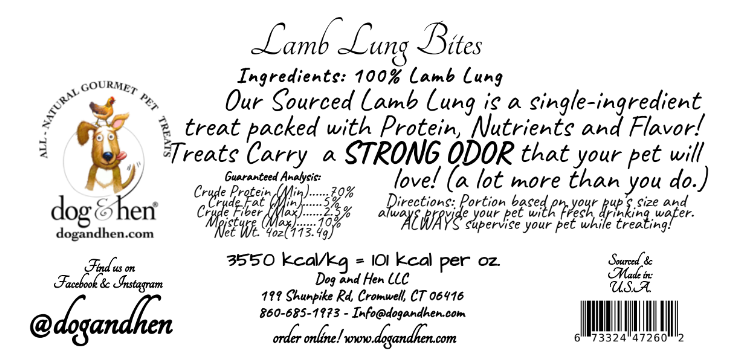 Lamb Lung Bites