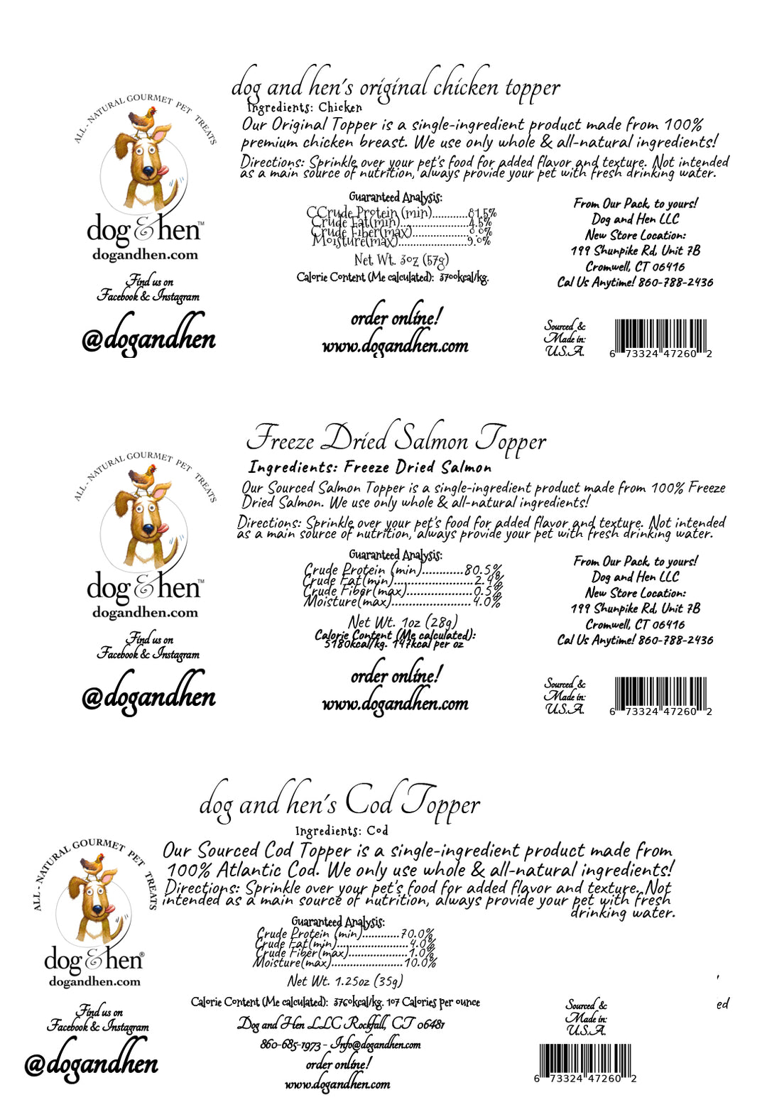 Meal Toppers